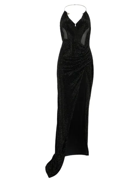 Philipp Plein slit open-back maxi dress