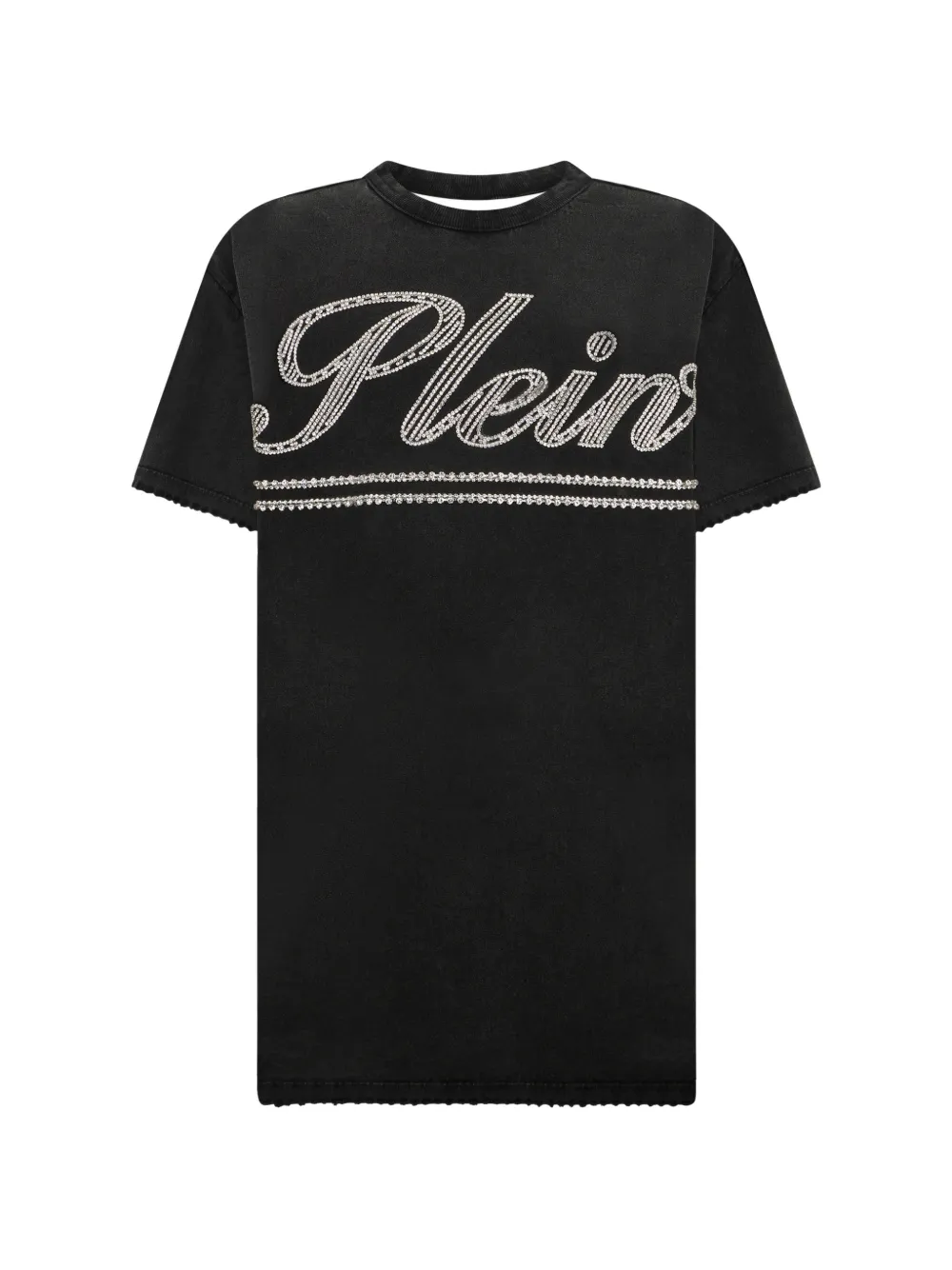 Philipp Plein Abito corto con strass - Nero