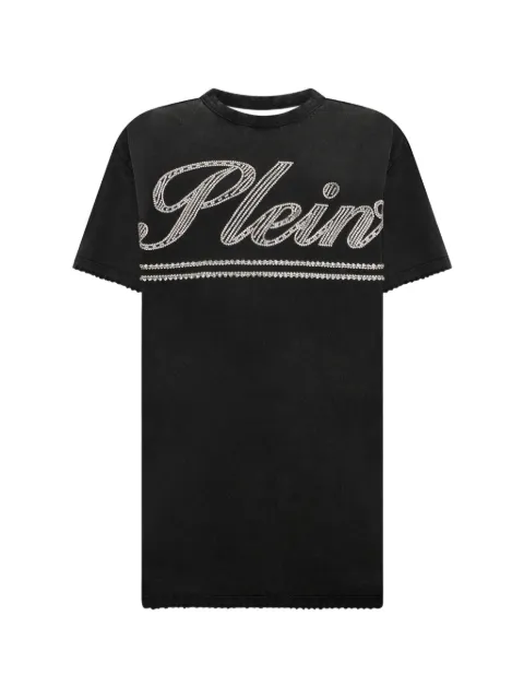 Philipp Plein vestido corto con detalles de strass
