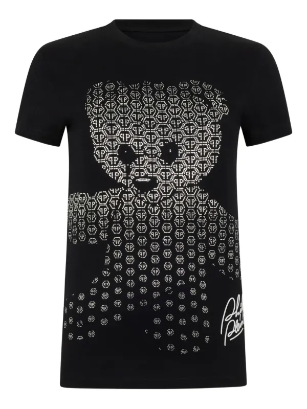PHILIPP PLEINテディベア Tシャツ Mサイズ ブラック Philipp Plein テディベア Tシャツ | ブラック | FARFETCH JP