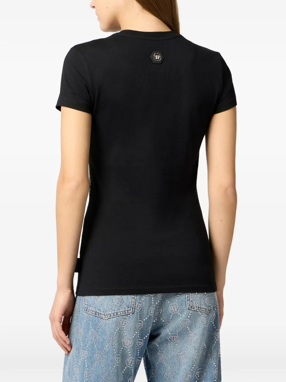 Philipp Plein Teddybeer T-shirt met logodetail Zwart