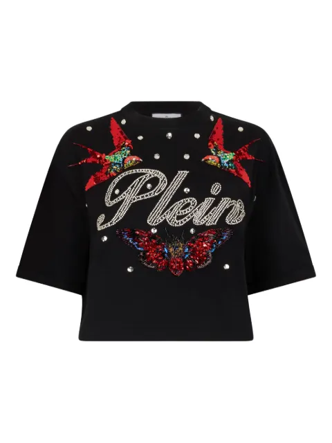 Philipp Plein crew-neck cropped T-shirt