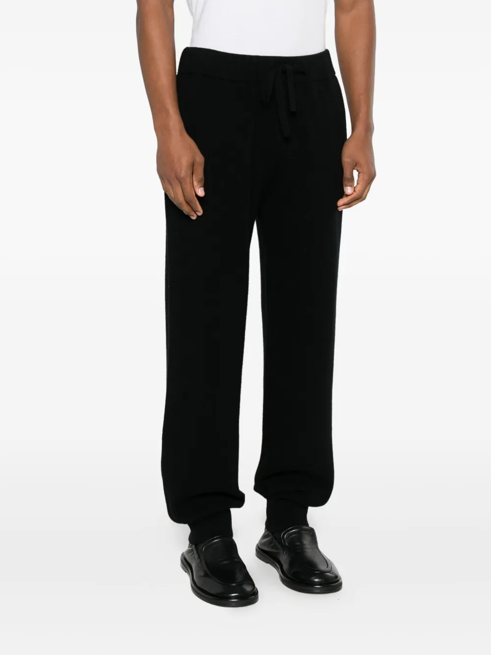 Roberto Collina Trainingsbroek met trekkoord Zwart