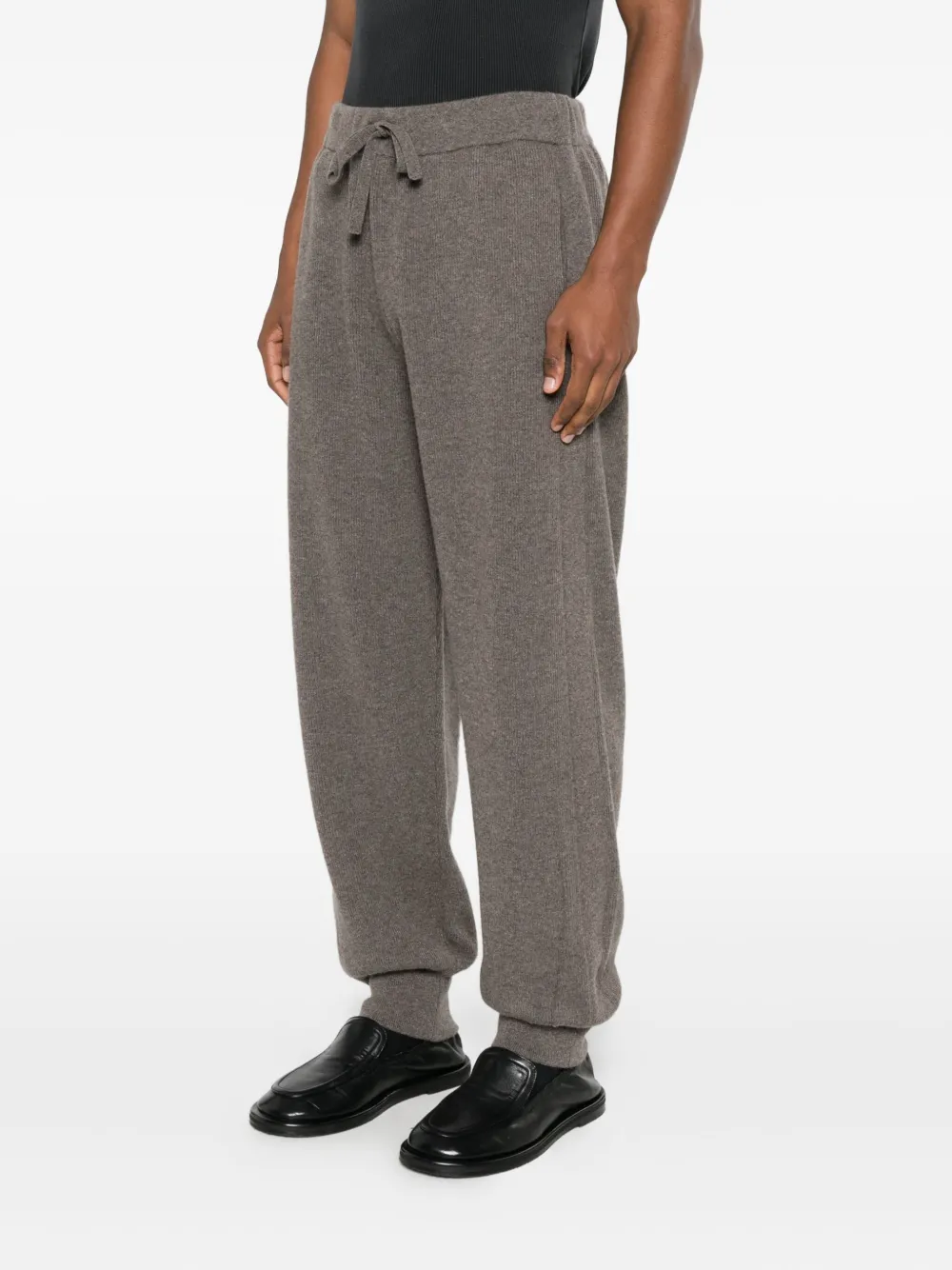 Roberto Collina Trainingsbroek met trekkoord Bruin