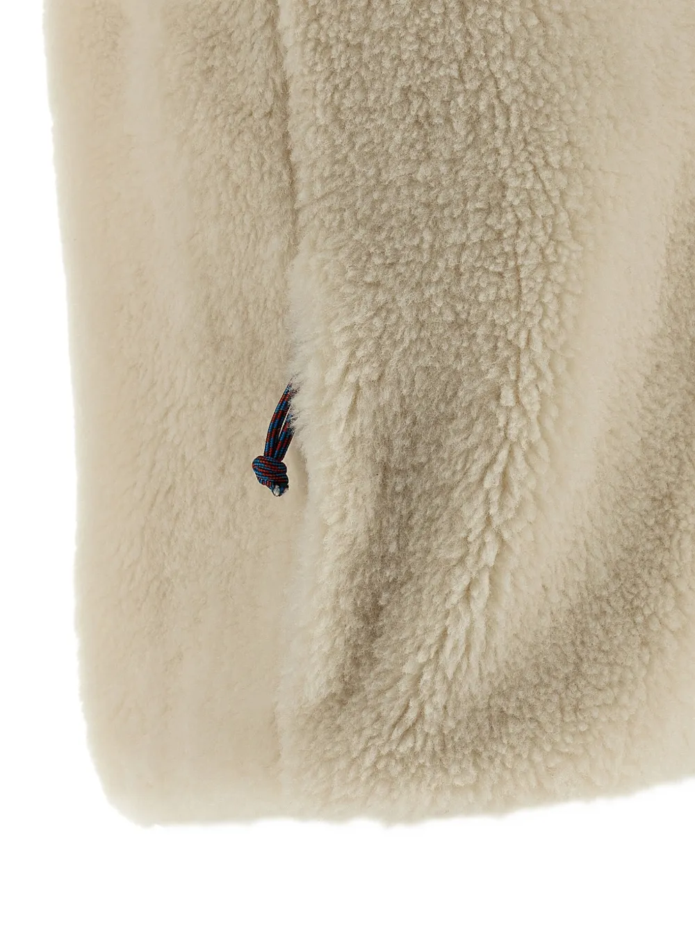 Tory Burch Fleece gilet met opstaande kraag Beige