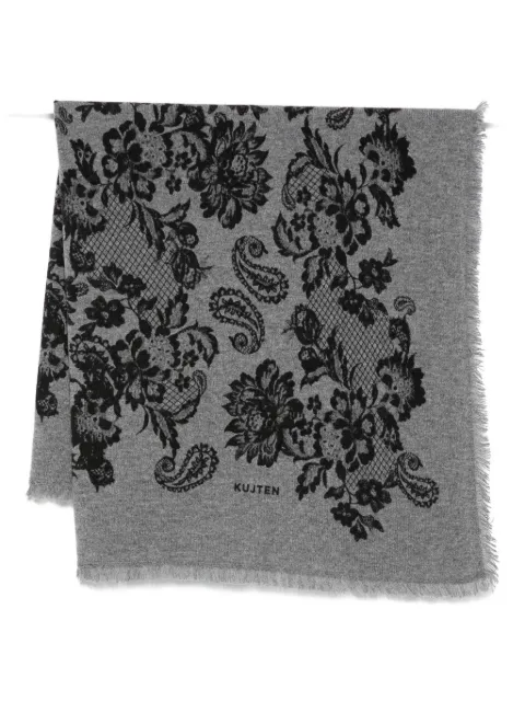 kujten floral-pattern scarf