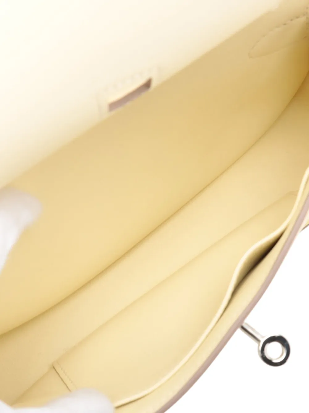 Pre-owned Hermes 2024 Mini Swift Jypsiere Crossbody Bag In Yellow