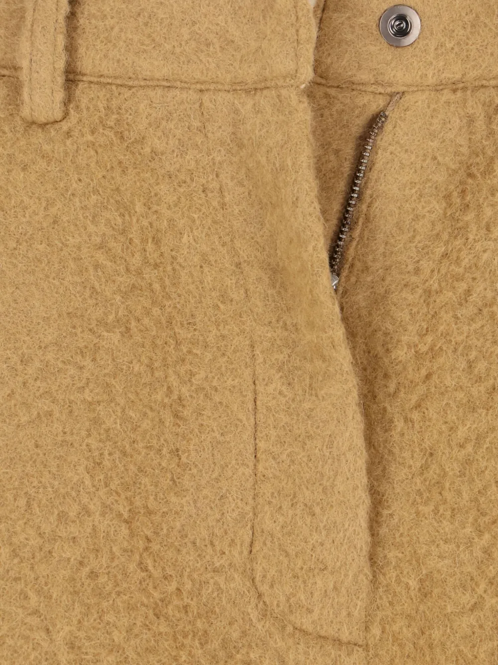 Low Classic Broek met riemlussen Beige