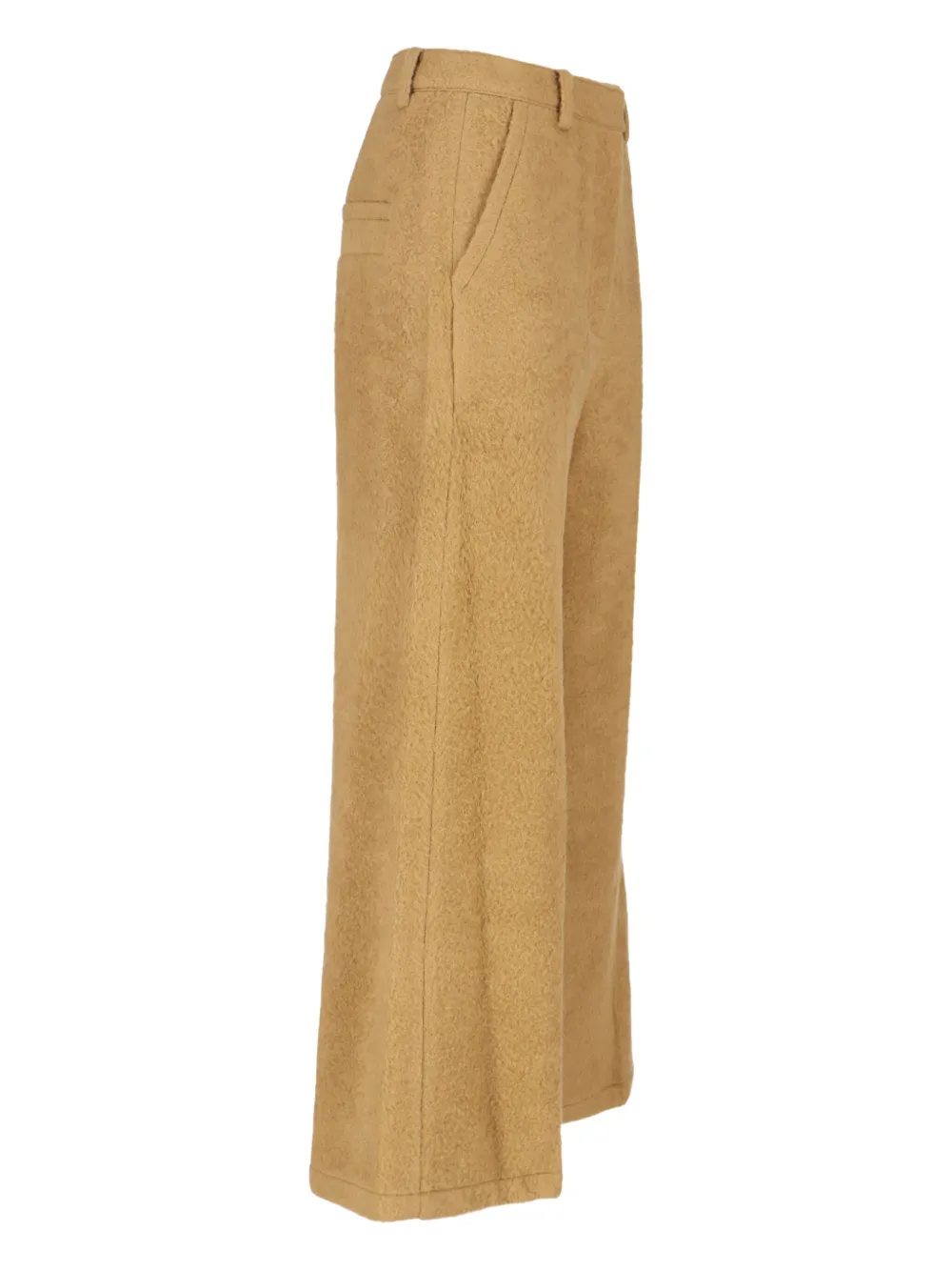 Low Classic Broek met riemlussen Beige
