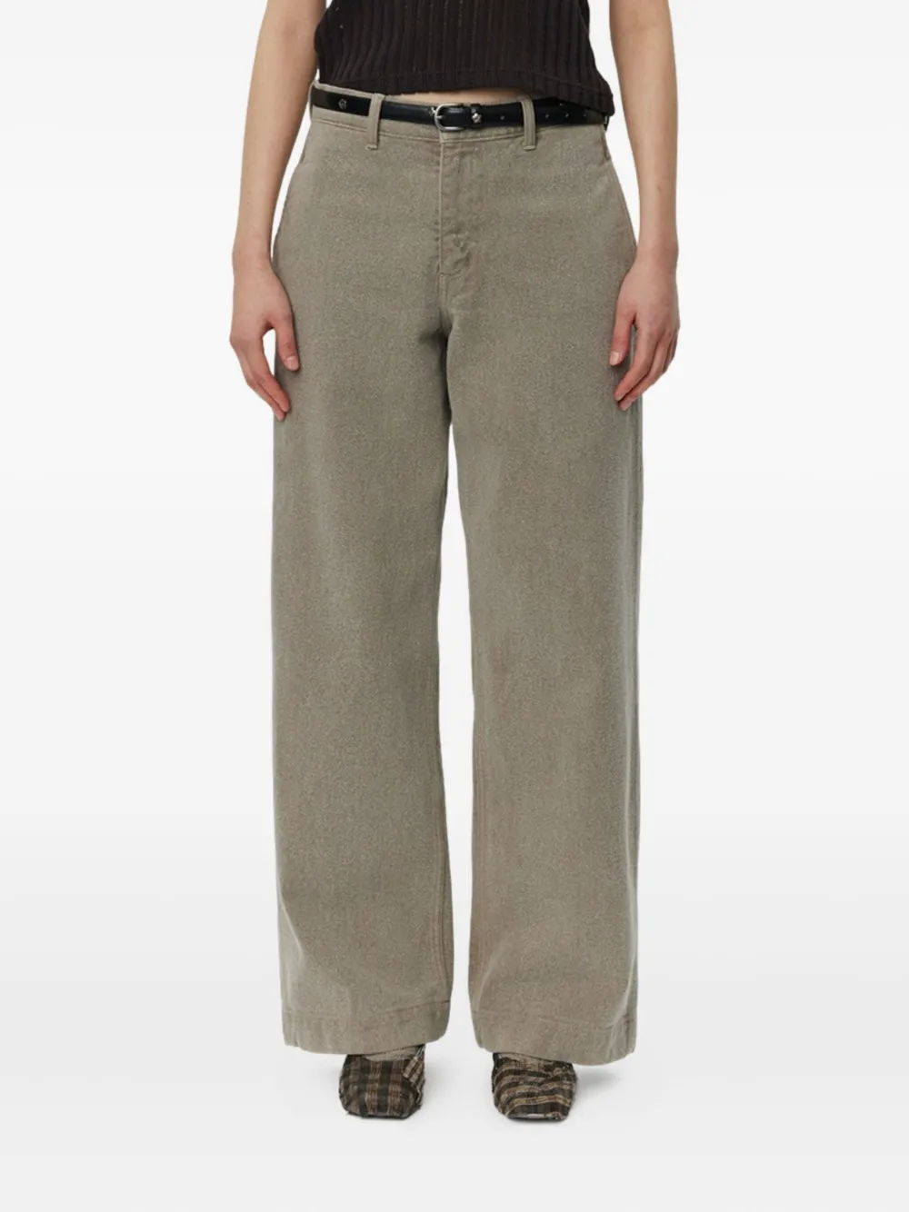 Mfpen Organic-cotton Jeans In Green