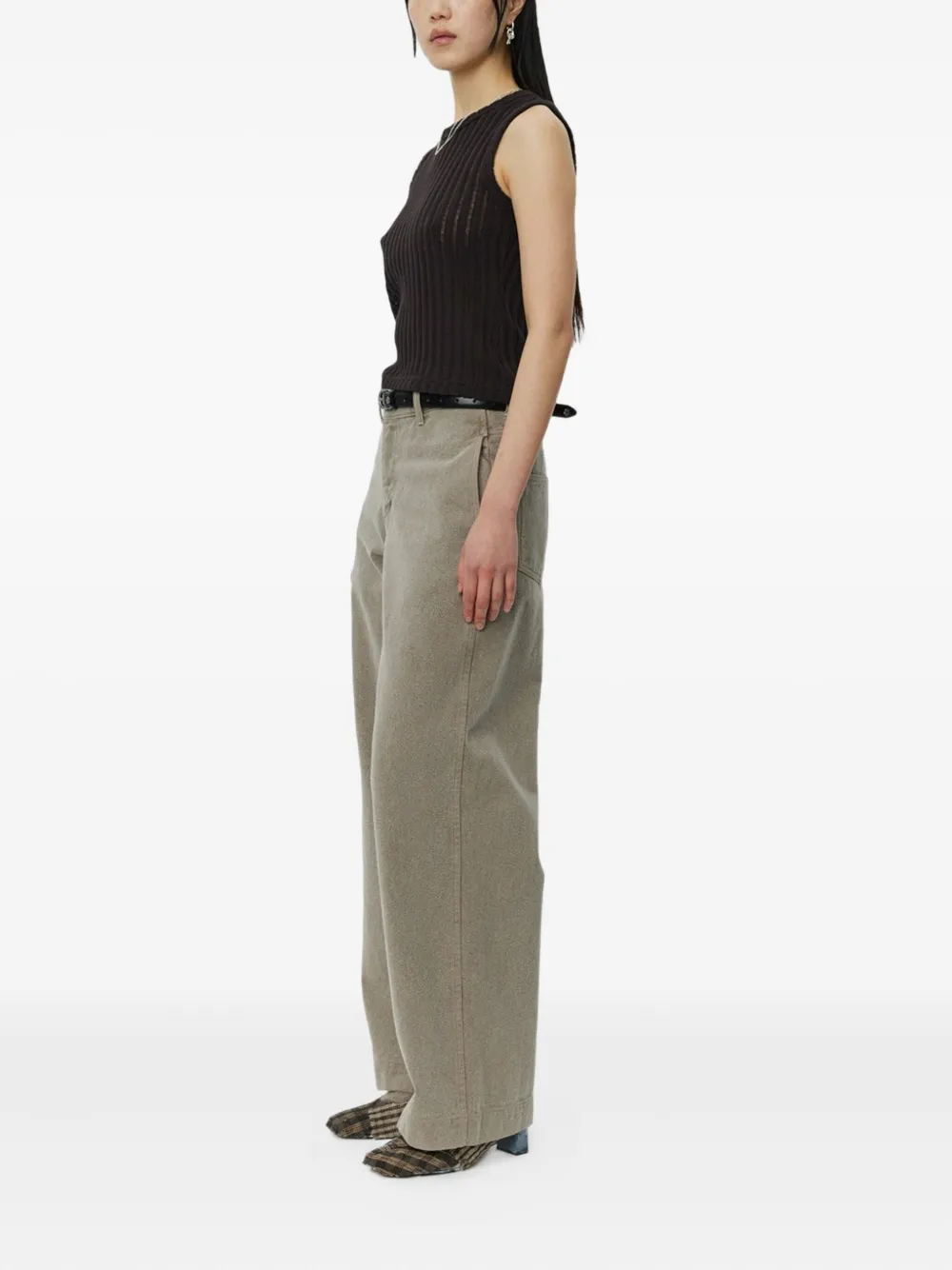 Mfpen organic-cotton jeans - Beige