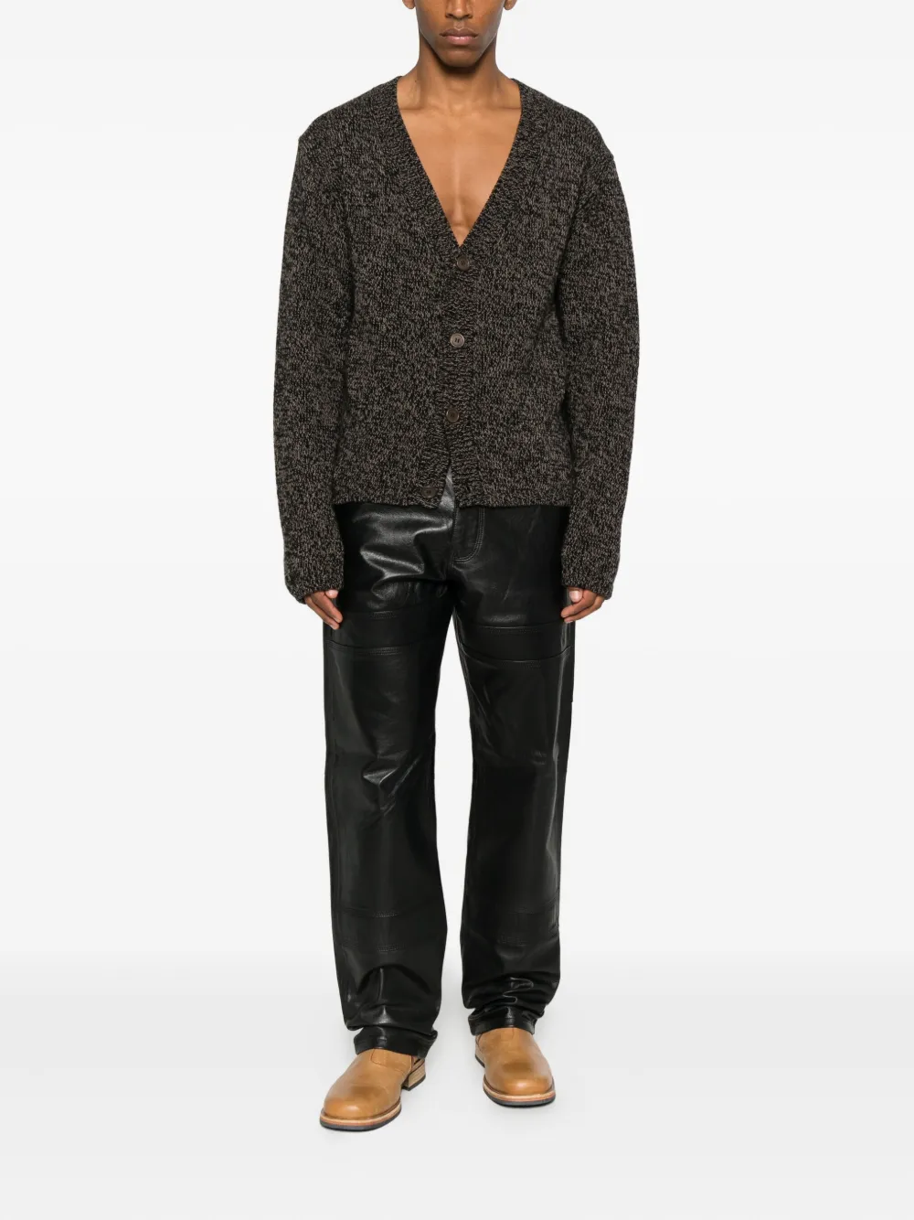 Wales Bonner panel five-pocket nomad trousers - Zwart