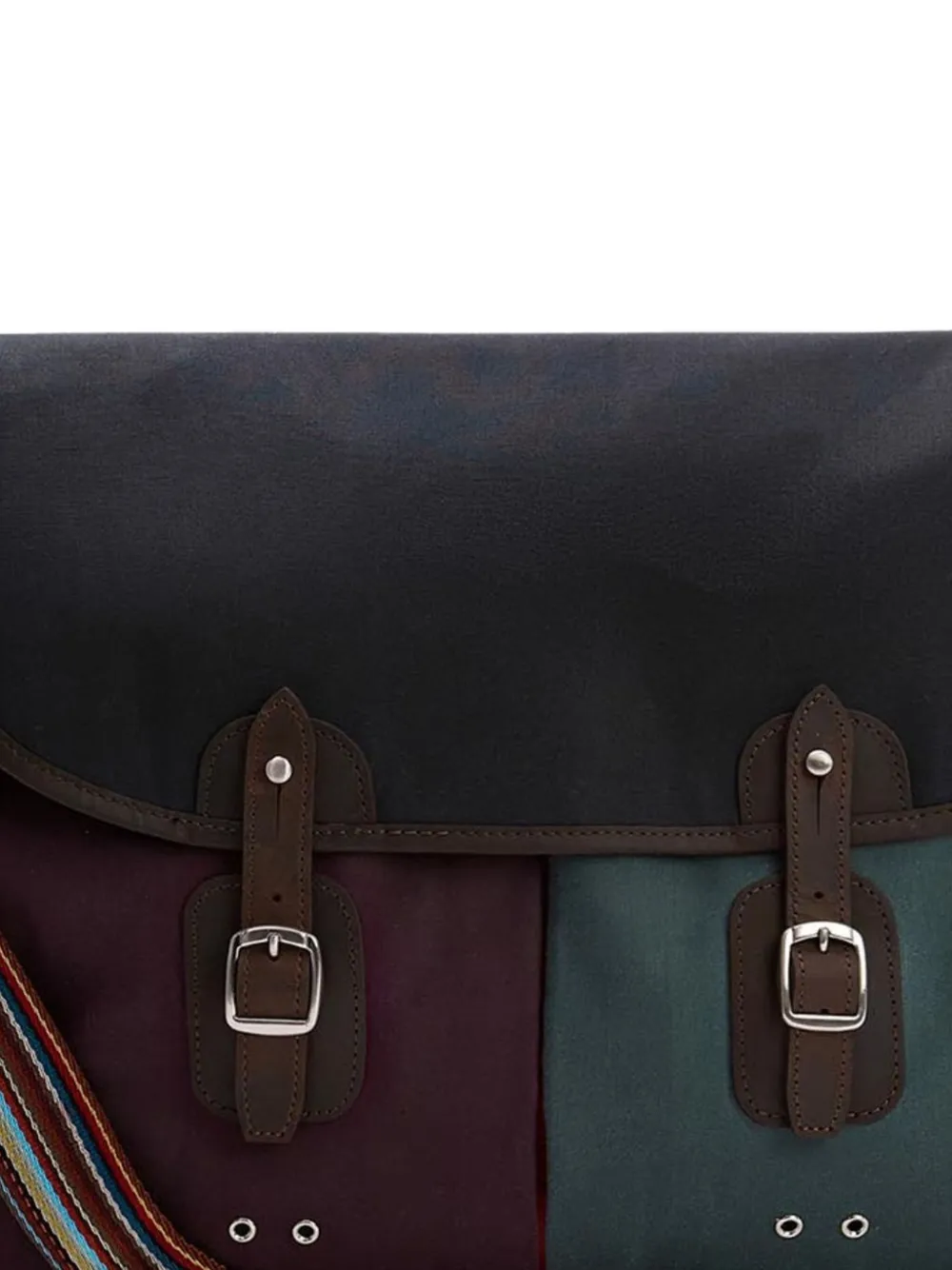 Paul Smith x Barbour Tarras schoudertas met gesp - Blauw