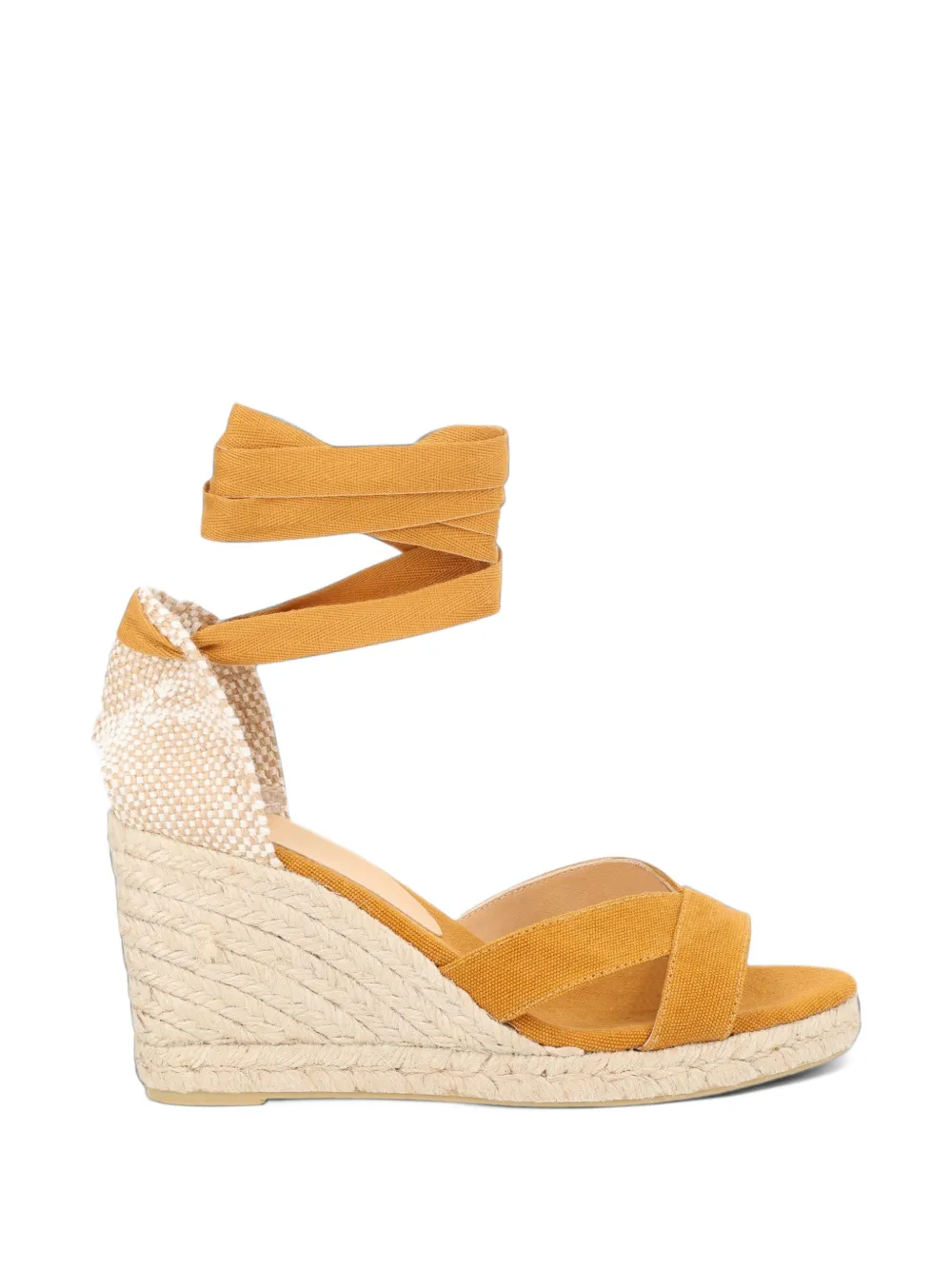 Castañer canvas wedge sandals - Gelb