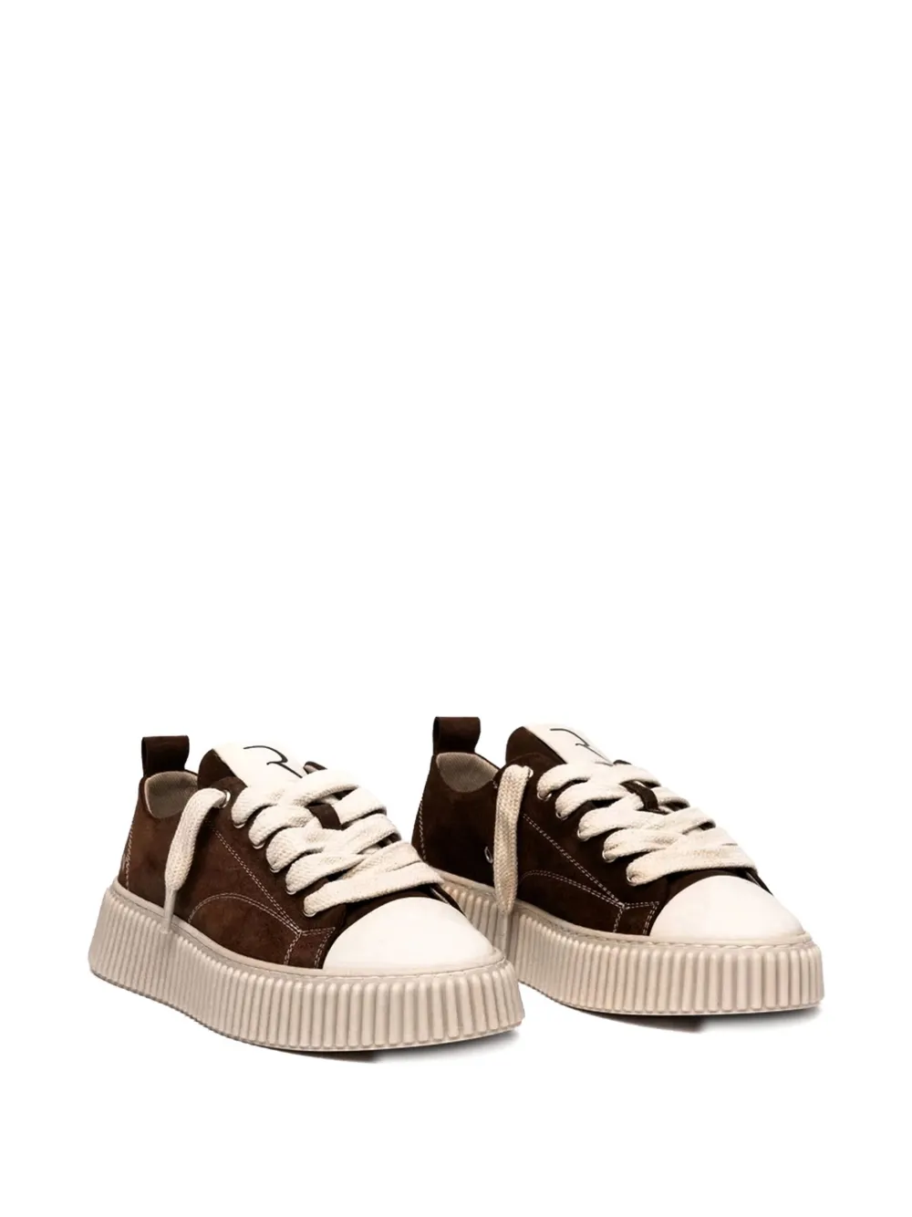 Rhun Suede Lace-up Sneakers In Brown