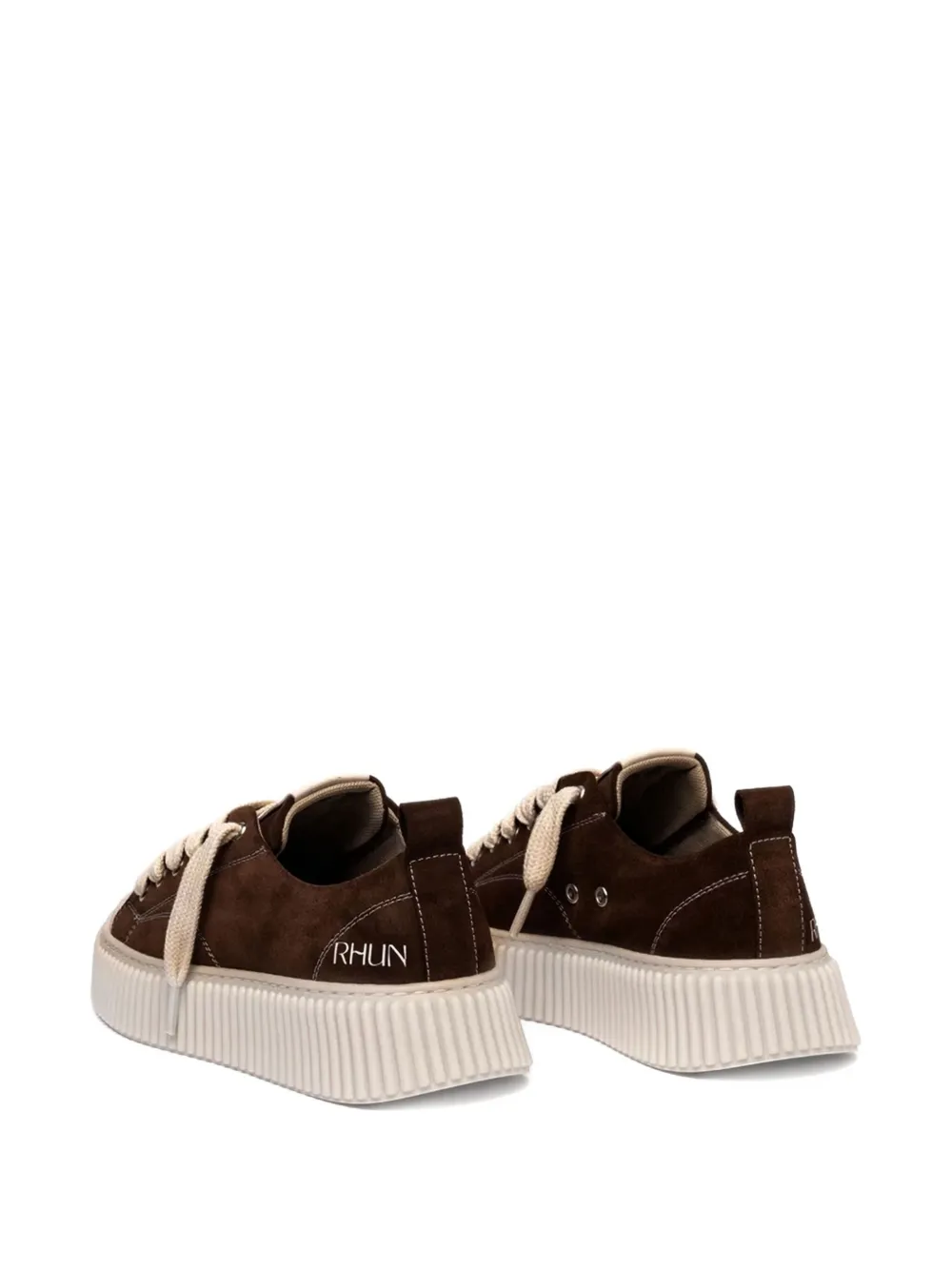 Rhun Suede Lace-up Sneakers In Brown