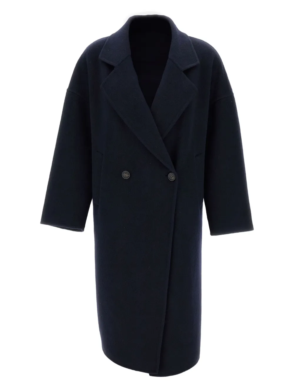 AfterCoat dropped-shoulders button coat | Blue | Image 1