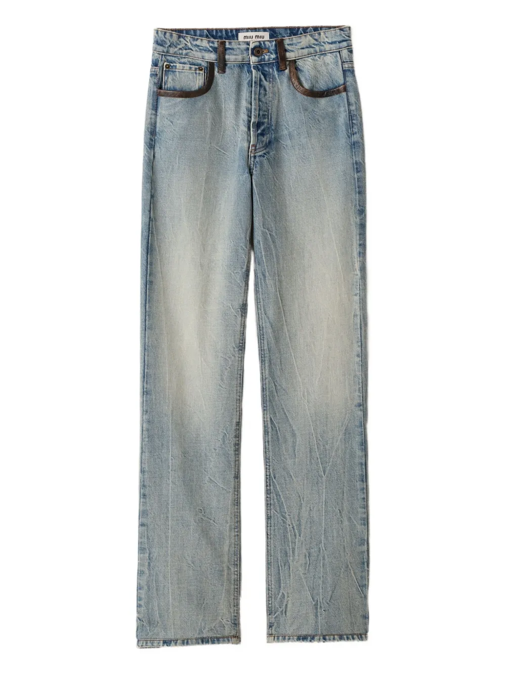 Miu Miu patch-pocket jeans | أزرق | Image 1