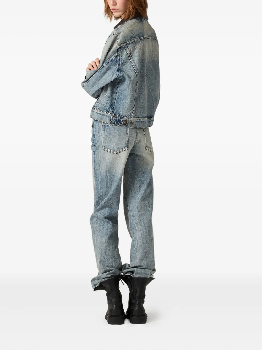 Miu Miu Patch-pocket Jeans In Blue