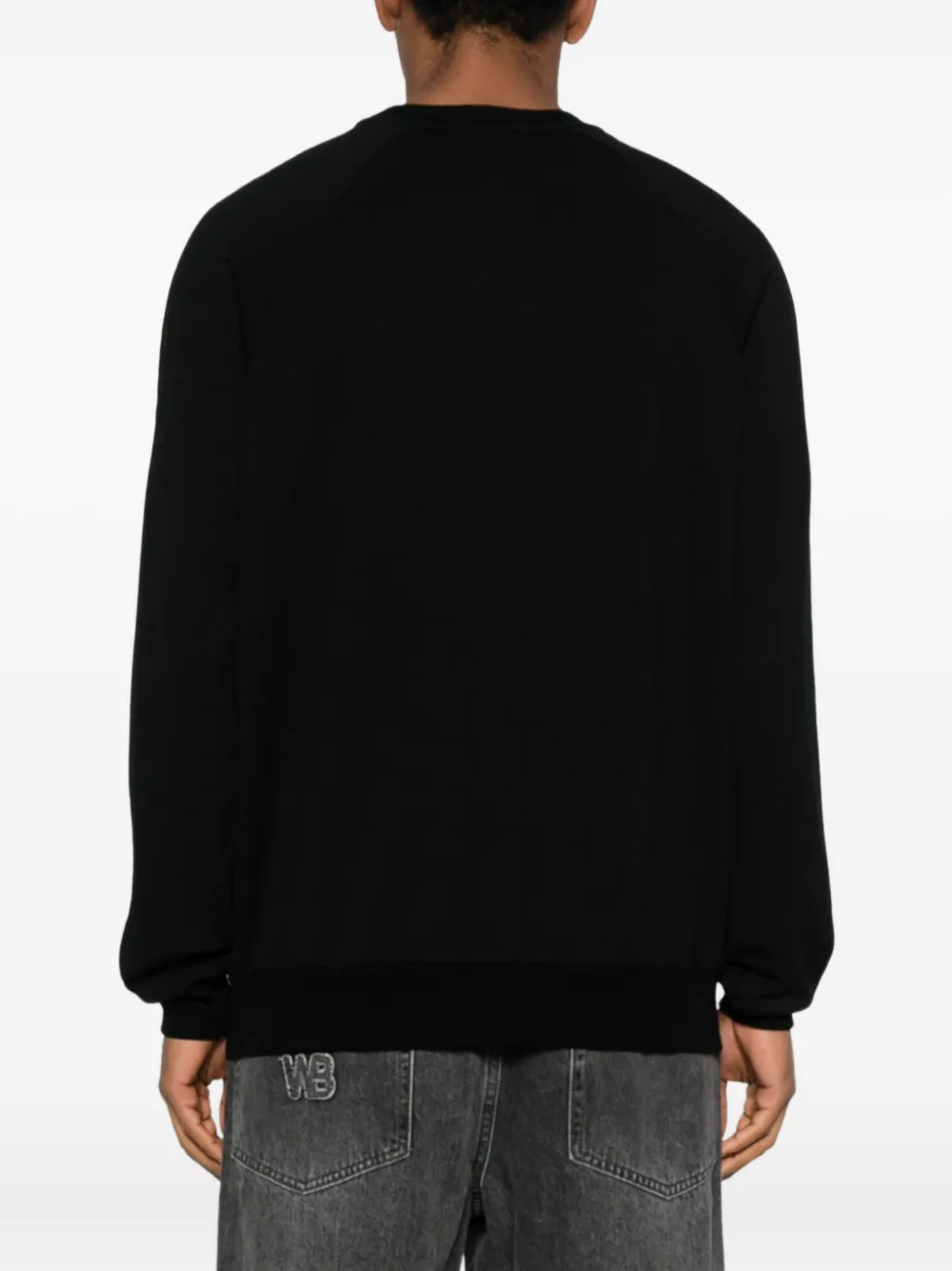 Auralee Crew-neck Sweatshirt In Black