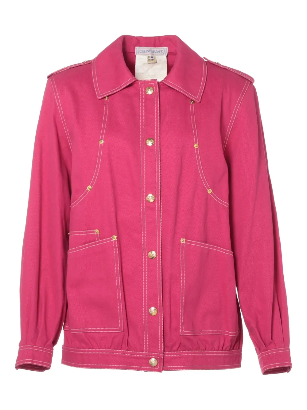 Celine Pre-Owned 1990s Horse Carriage-buttons jacket | Pink | Image 1