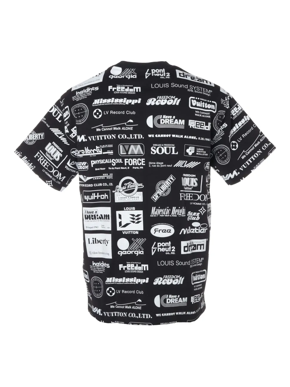Pre-owned Louis Vuitton 2019 Logo T-shirt In Black
