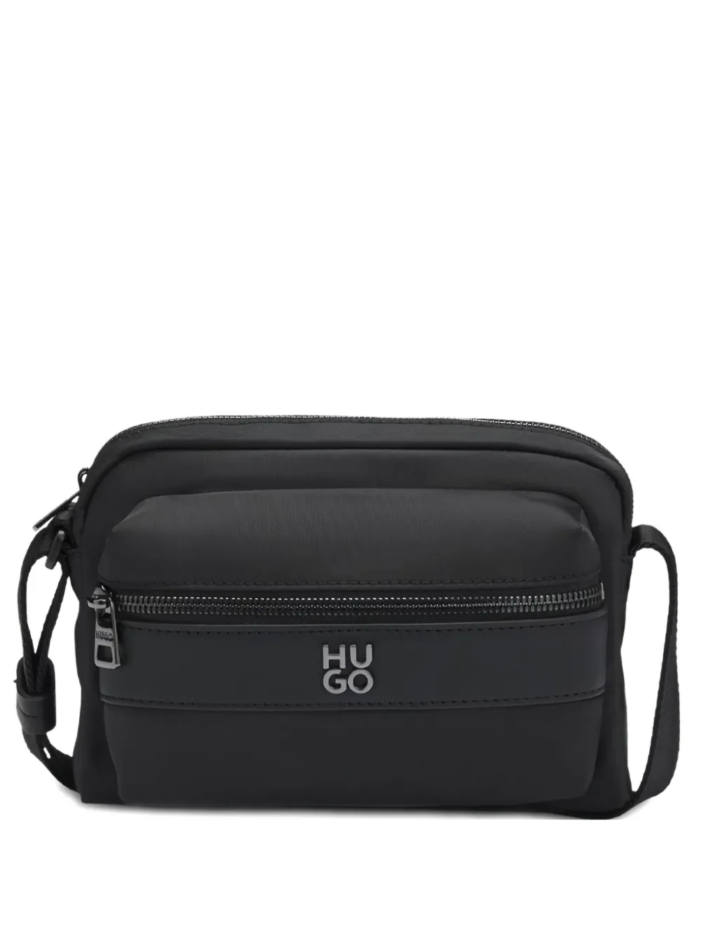 Hugo Boss Logo-plaque Shoulder Bag In Black