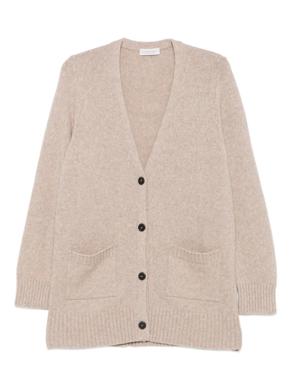 Le Tricot Perugia buttoned cardigan - Toni neutri