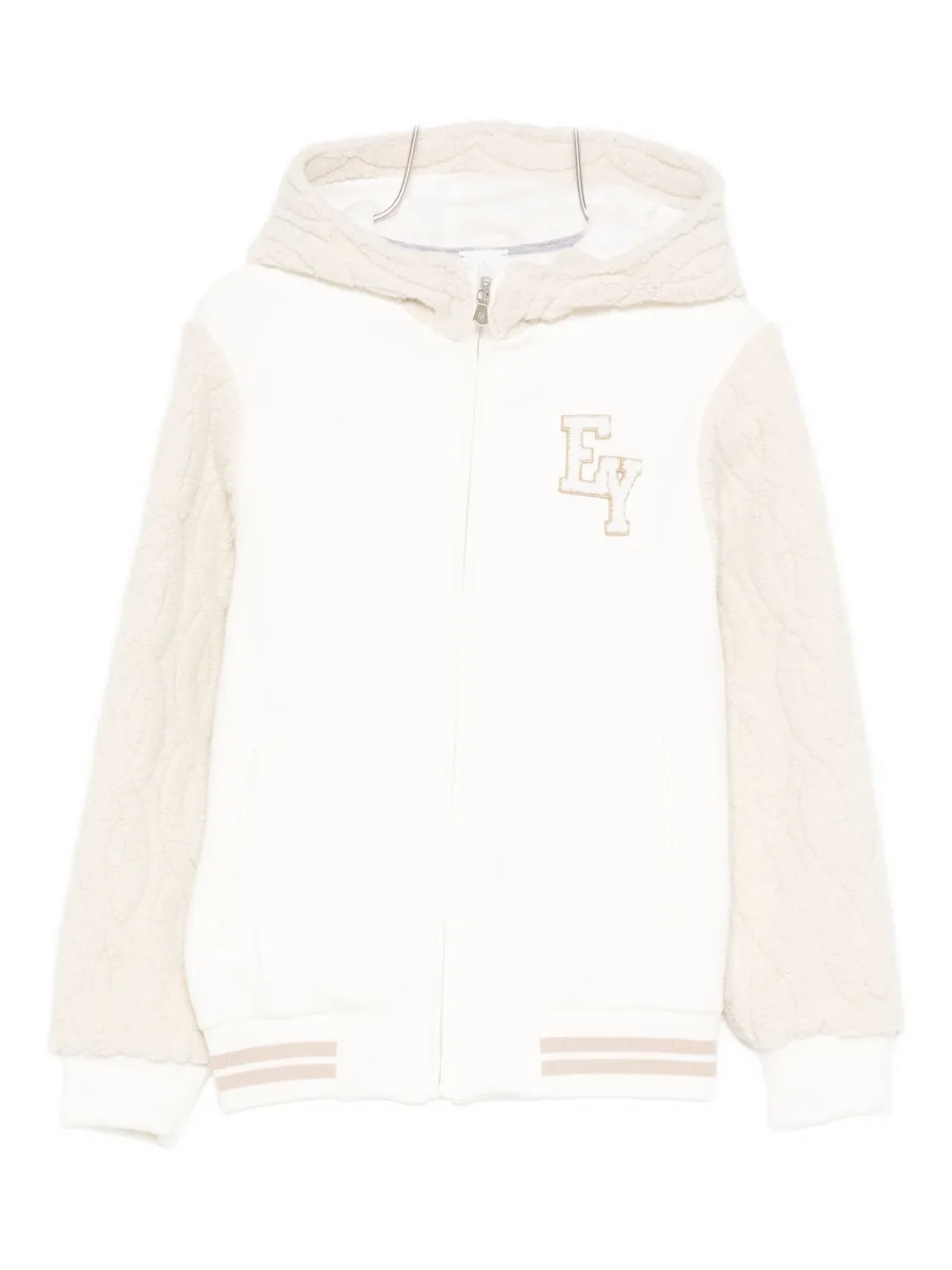 Eleventy Kids' Hooded Long-sleeve Sweatshirt In Black