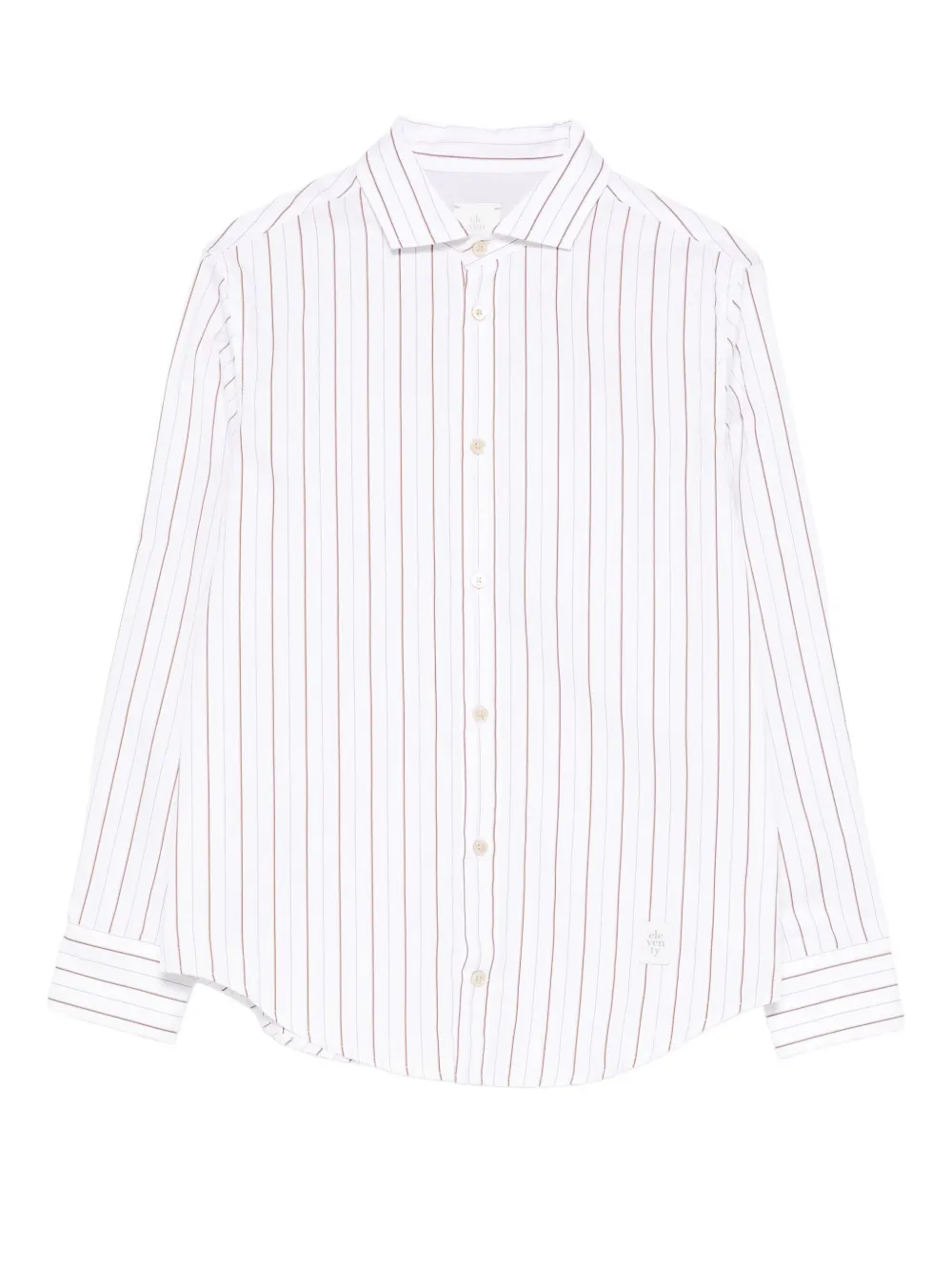 Eleventy Kids camisa con rayas estampadas | blanco | Image 1