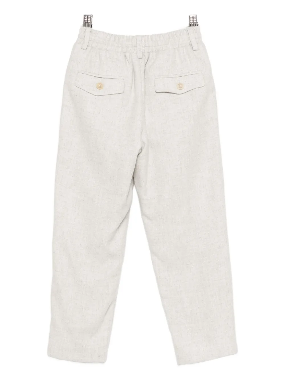 Eleventy Drawstring Trousers In Neutral