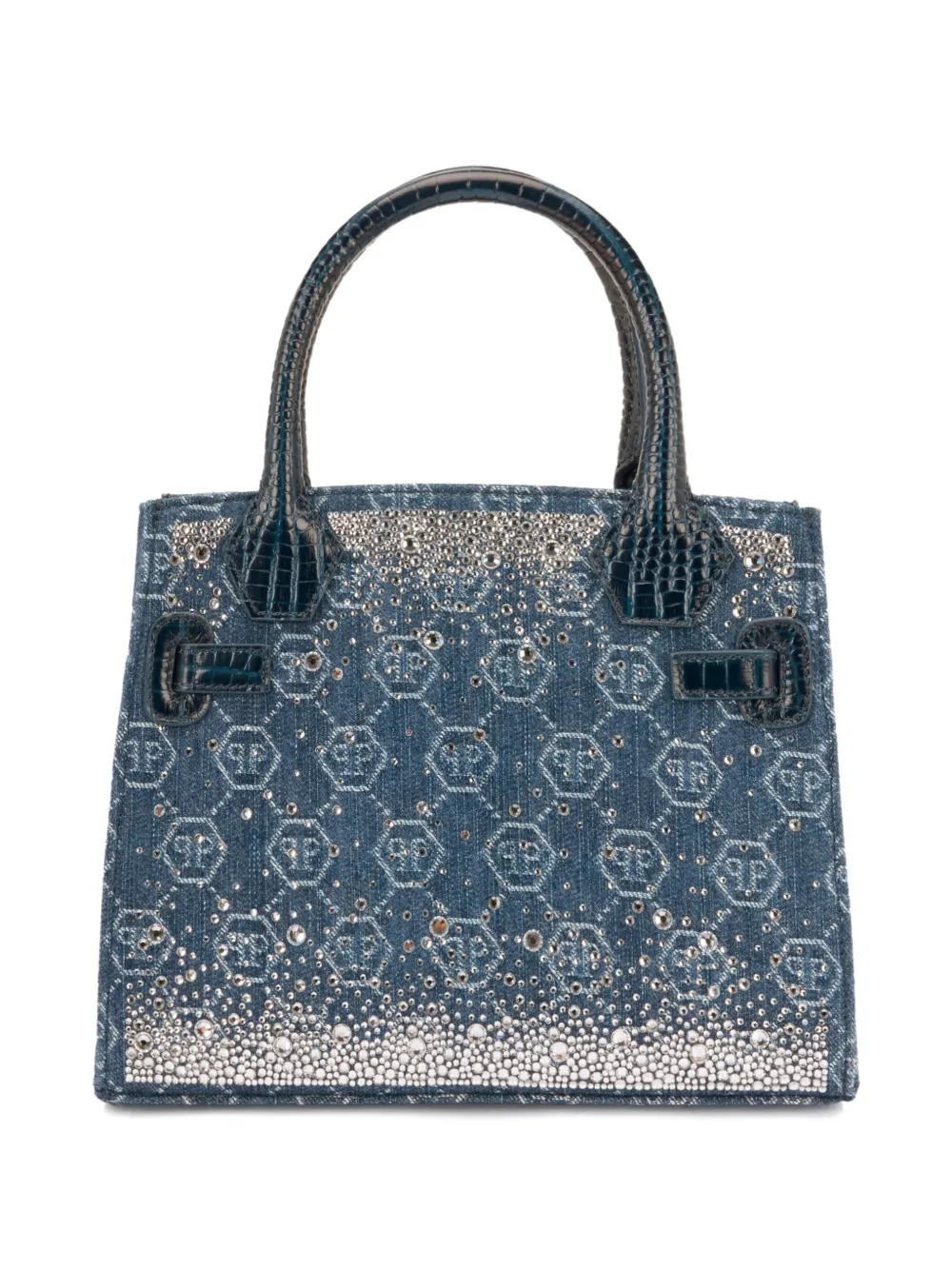  Philipp Plein Small Logo-detail Tote Bag - Blue 