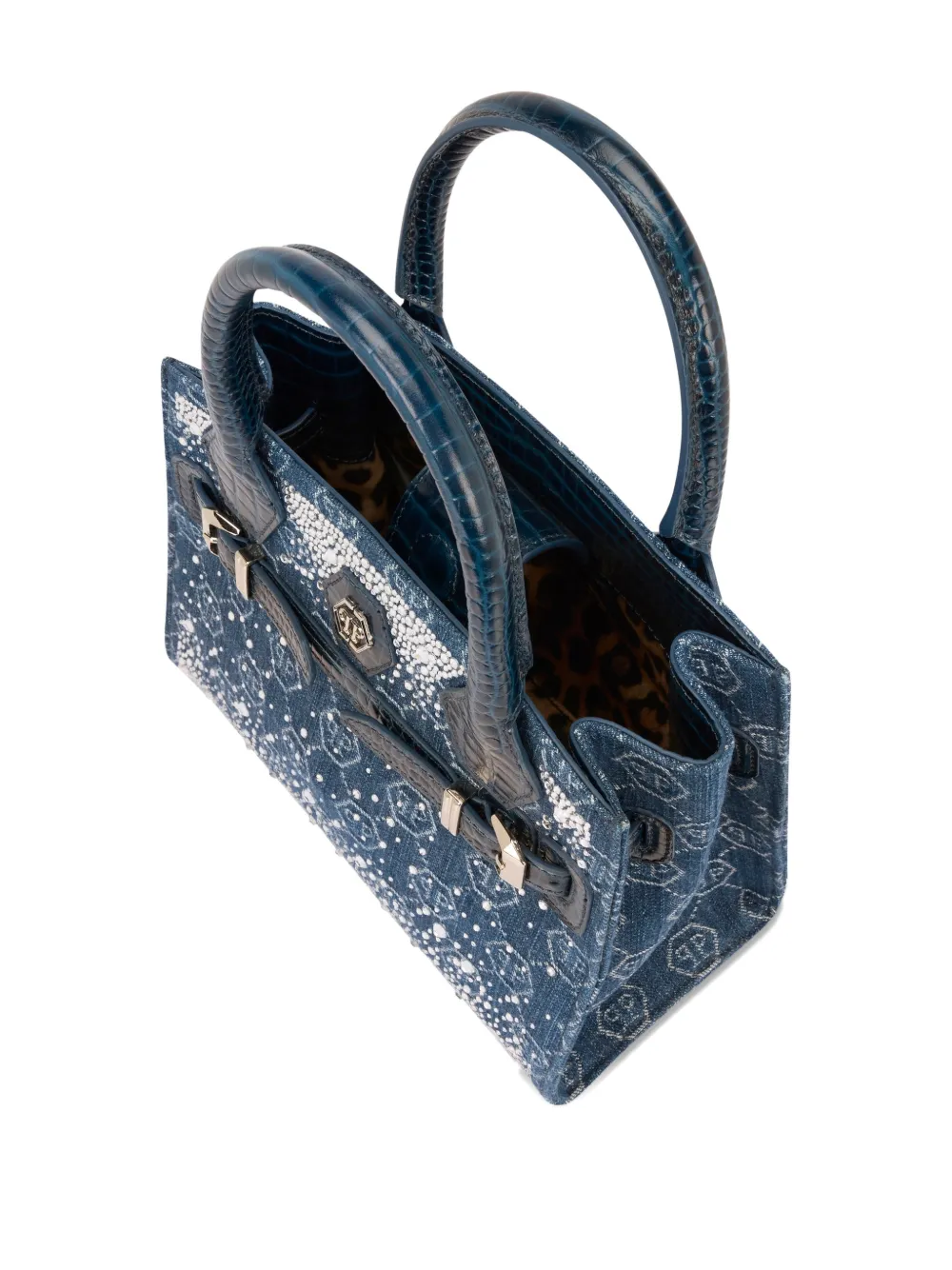  Philipp Plein Small Logo-detail Tote Bag - Blue 