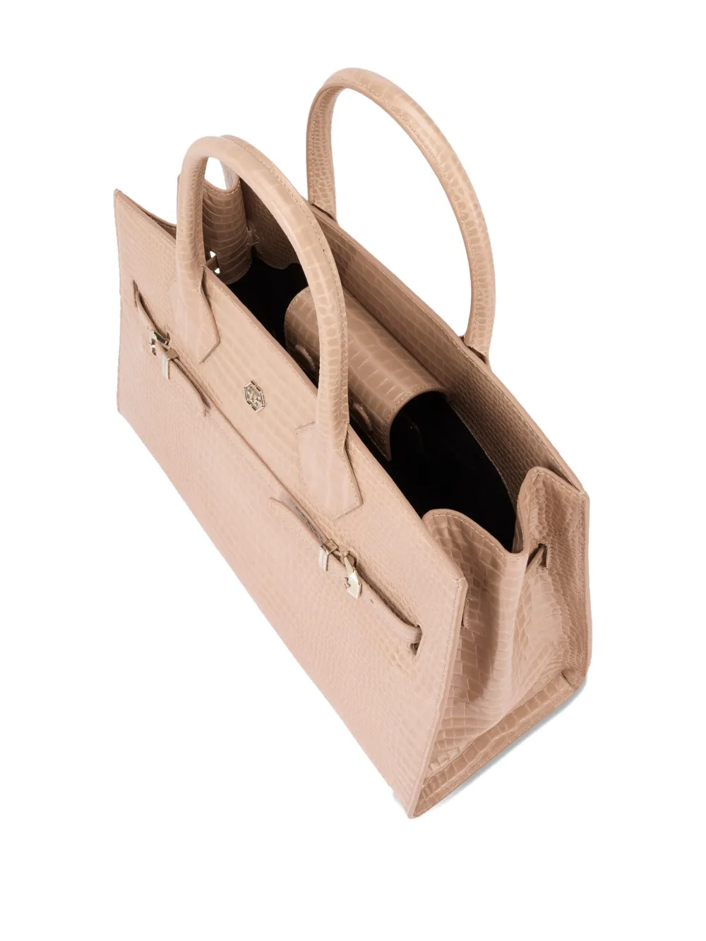  Philipp Plein Crocodile-effect Tote Bag - Neutrals 