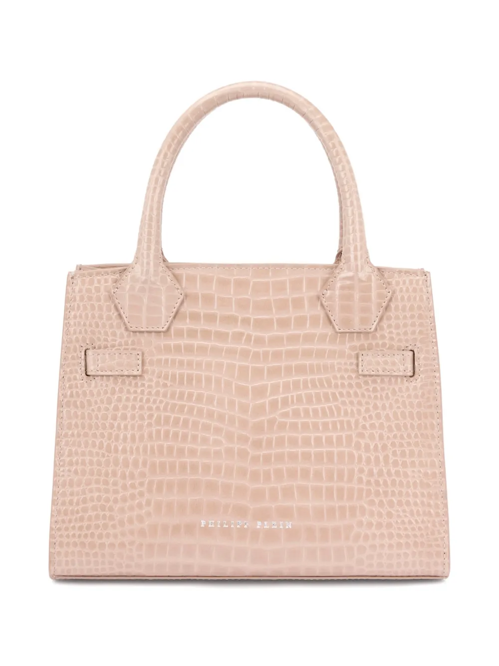 Philipp Plein Kleine shopper met krokodillenprint Beige