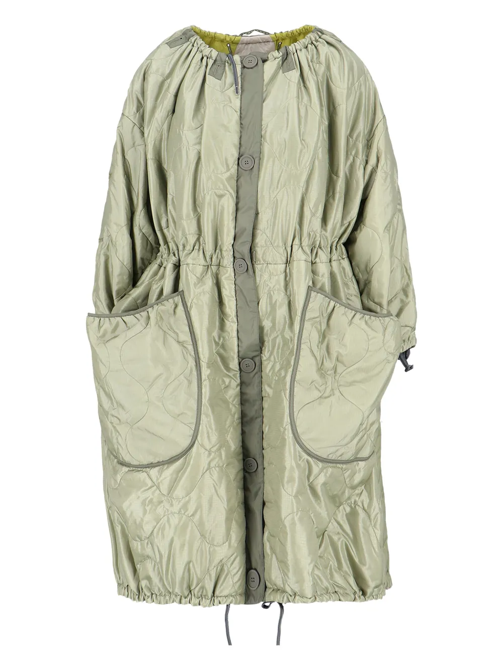 MARFA STANCE oatchwork reversible parachute parka | Green | Image 1