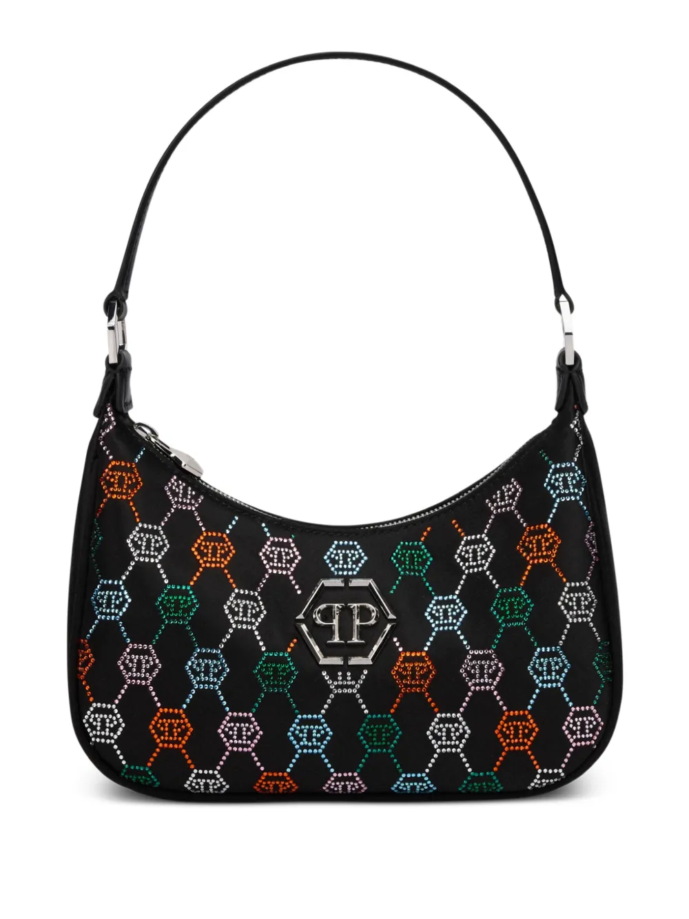Philipp Plein Borsa a spalla con decorazione - Nero