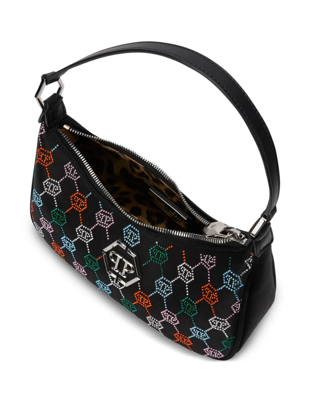  Philipp Plein Embellished Shoulder Bag - Black 