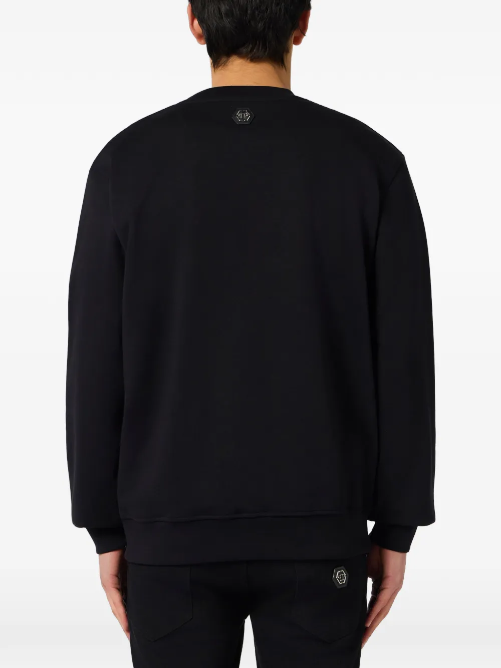 Philipp Plein Sweater met geborduurde teddybeer Zwart