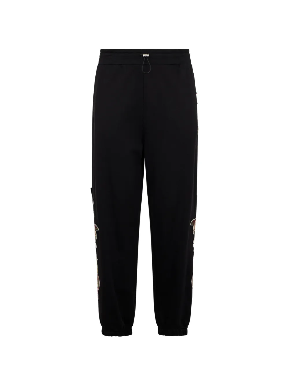Philipp Plein embroidery-patches track pants - Nero
