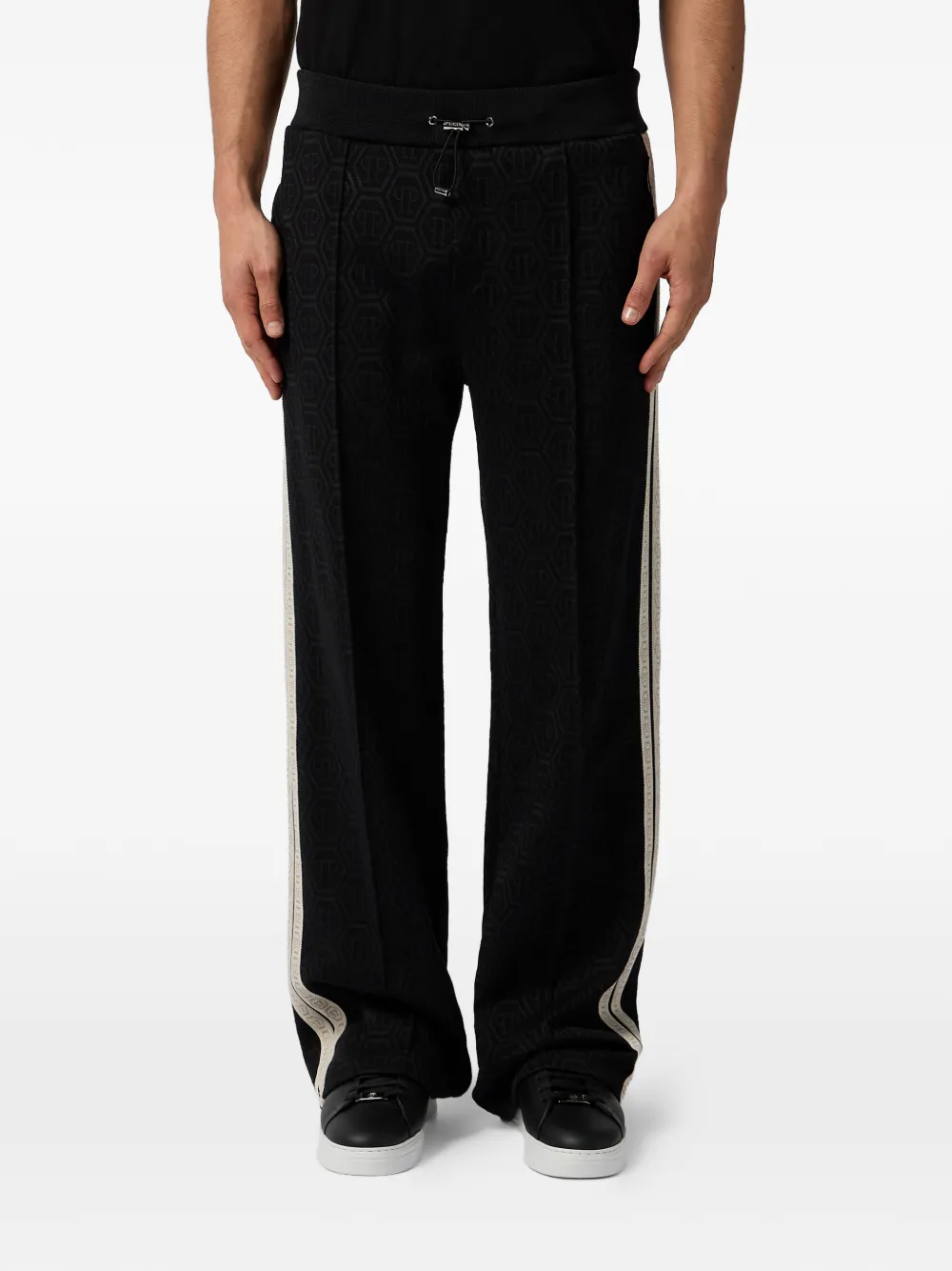 Philipp Plein Trainingsbroek met monogram Zwart