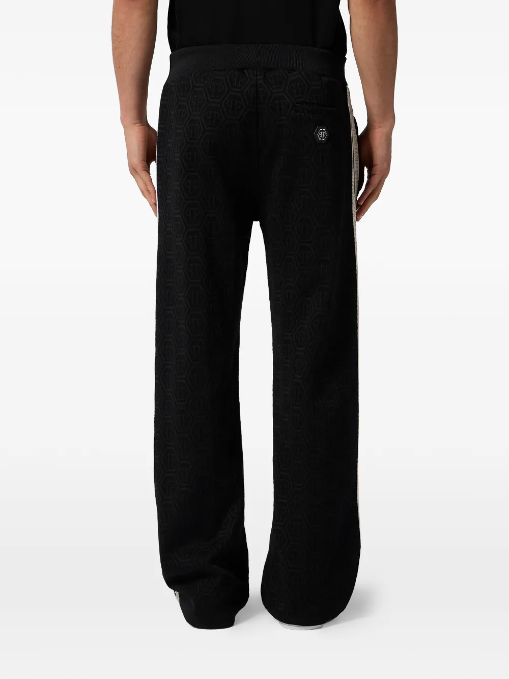 Philipp Plein Trainingsbroek met monogram Zwart