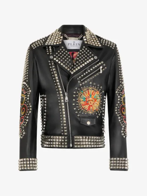 Philipp Plein スタッズ レザージャケット