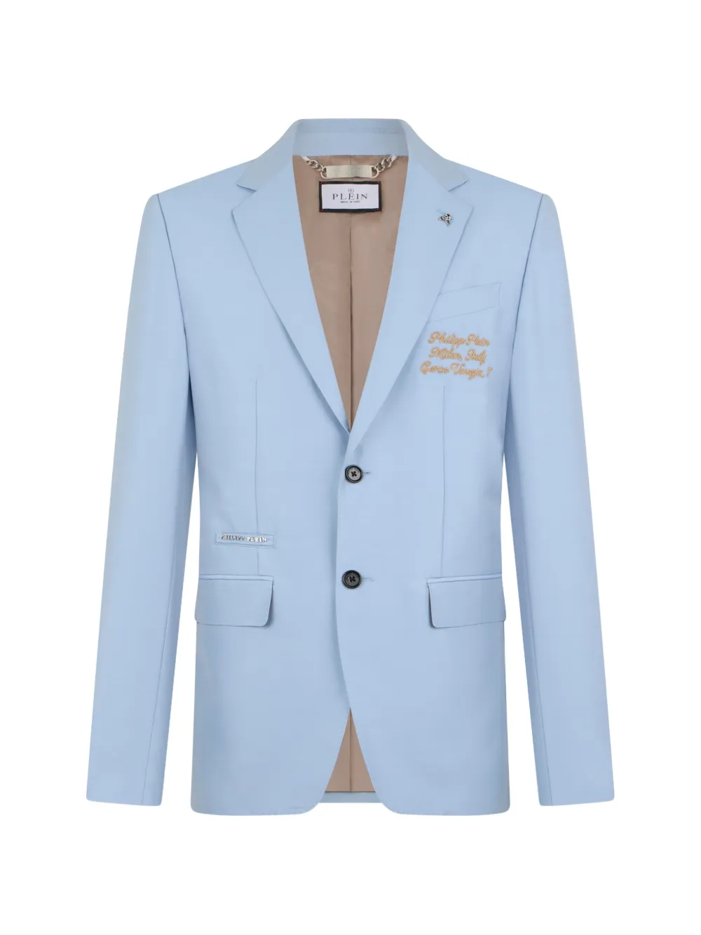 Philipp Plein long-sleeve buttoned blazer - Blu