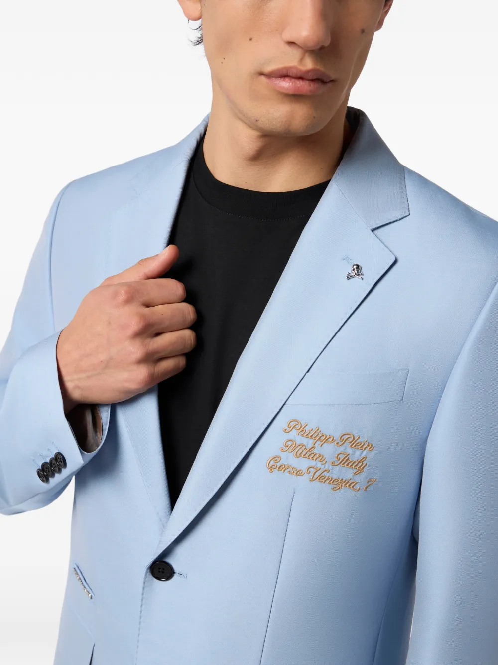 Philipp Plein Blazer met knopen Blauw