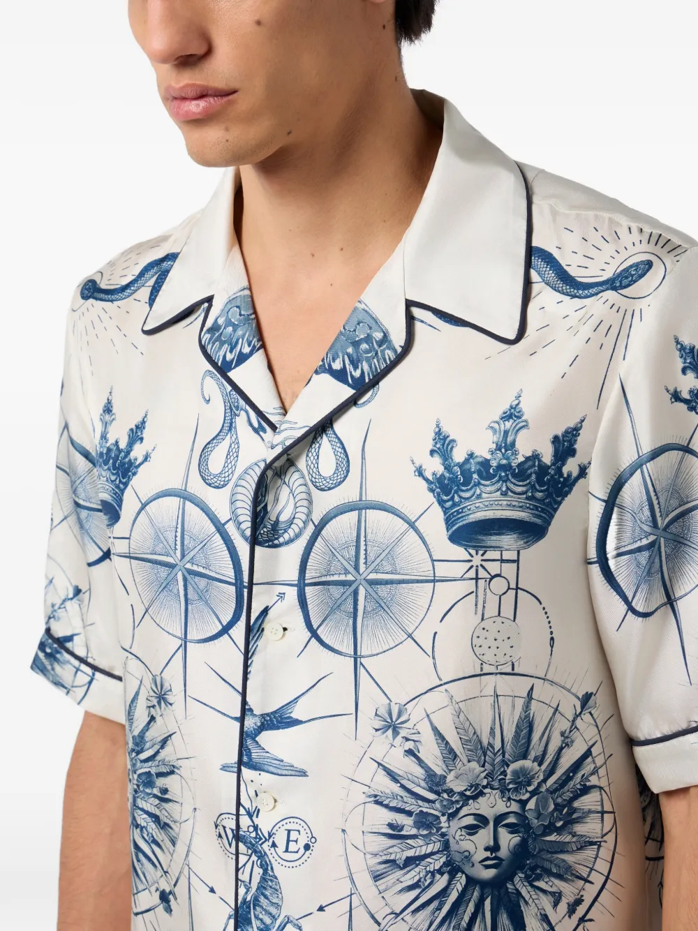 Philipp Plein Overhemd met print Wit