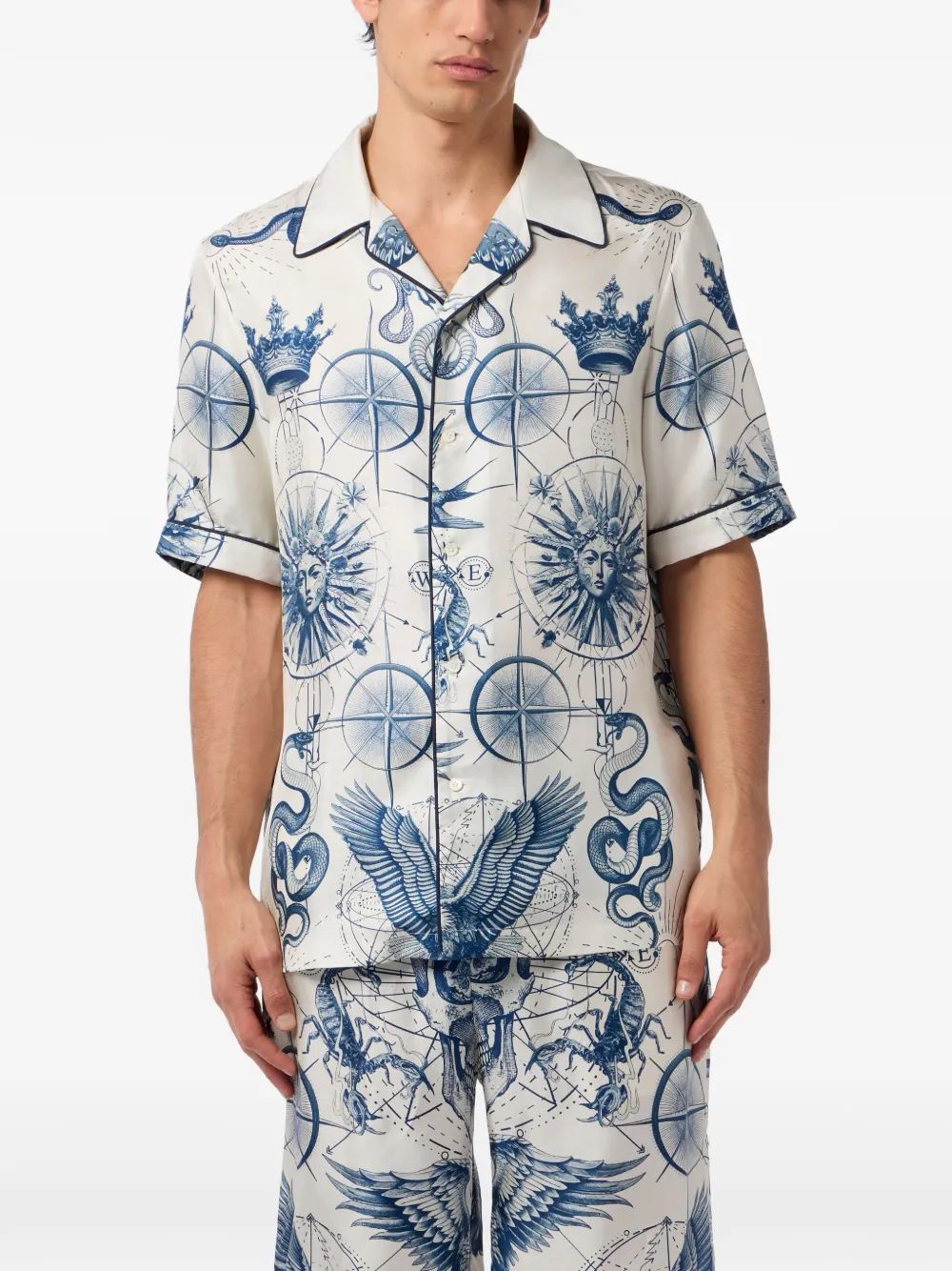 Philipp Plein Overhemd met print Wit
