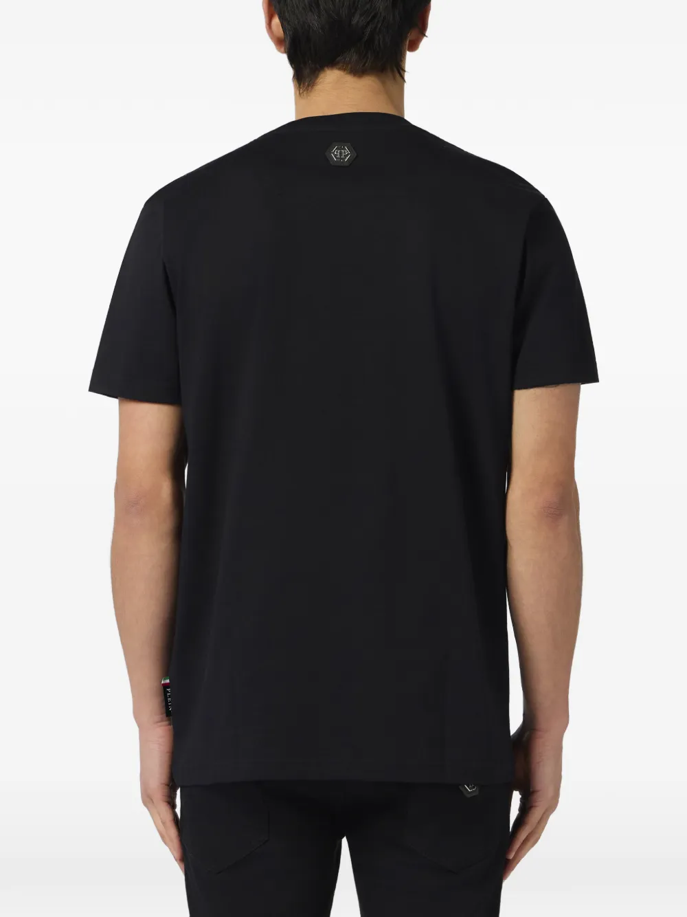 Philipp Plein Baby Devil T-shirt met ronde hals Zwart