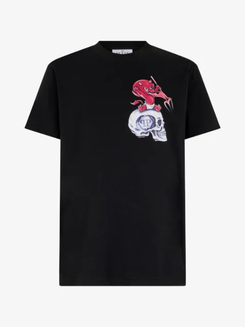 Philipp Plein round neck T-shirt Baby Devil small