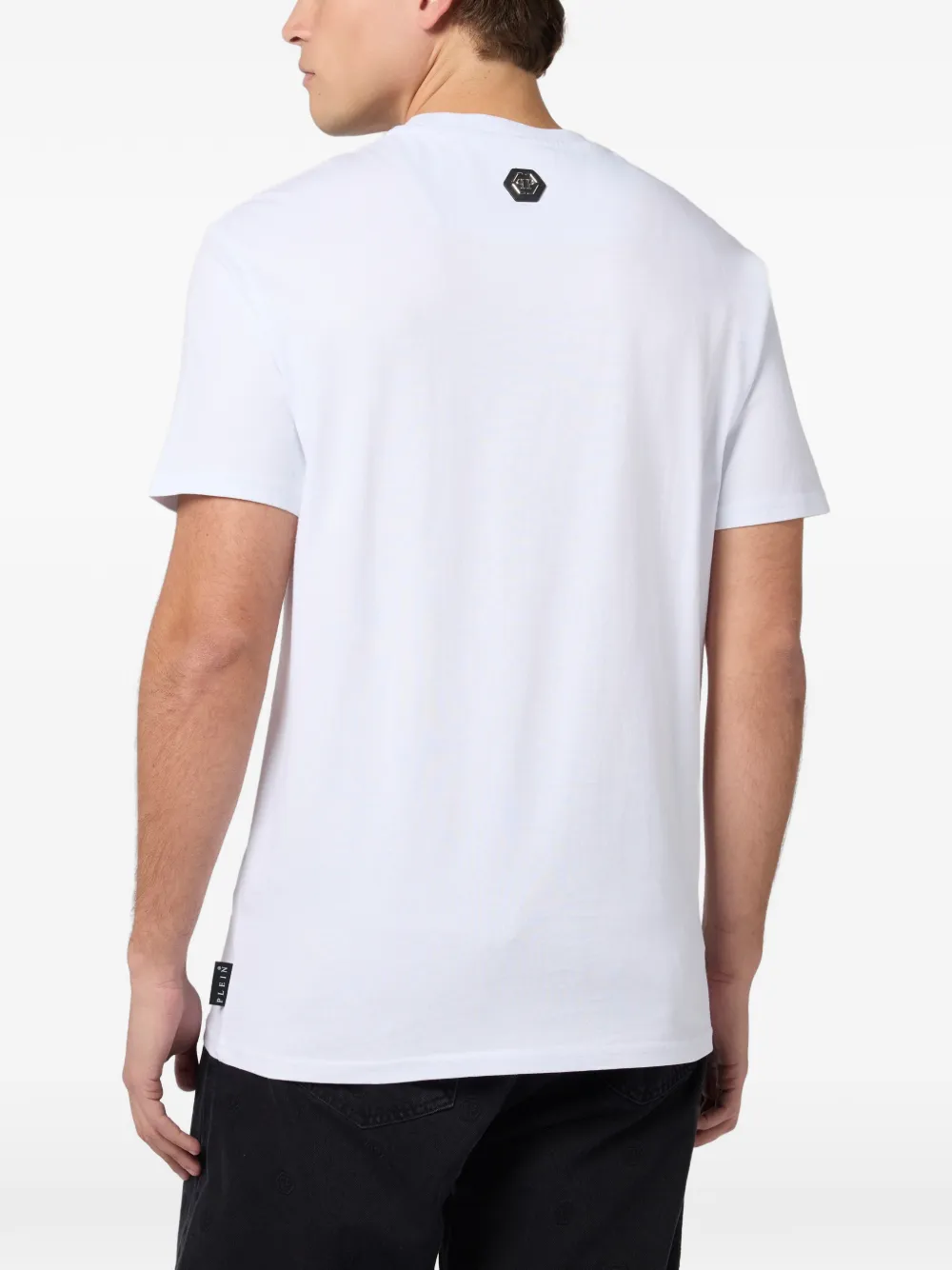 Philipp Plein T-shirt met stras en print Wit